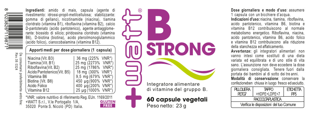 B STRONG - Super integratore di Vitamina B -