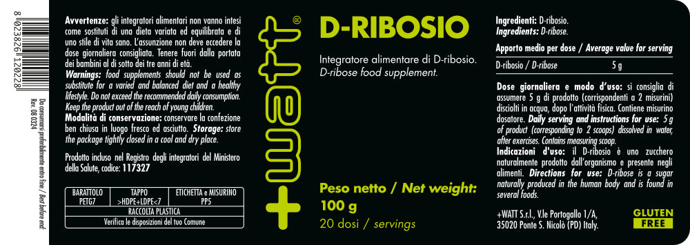 D-RIBOSIO (per sport con brevi pause)