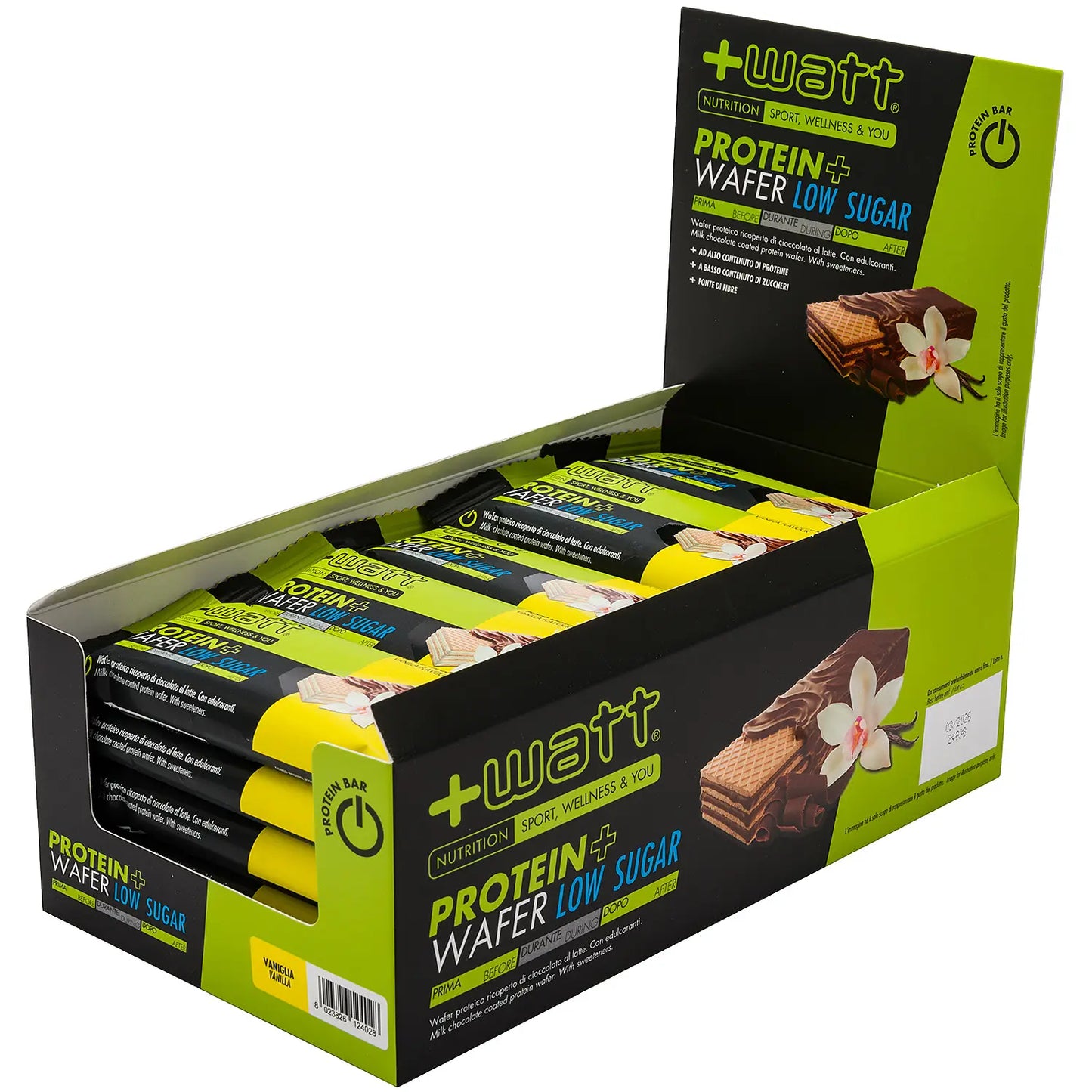 PROTEIN+ WAFER LOW SUGAR (box 25 barrette)